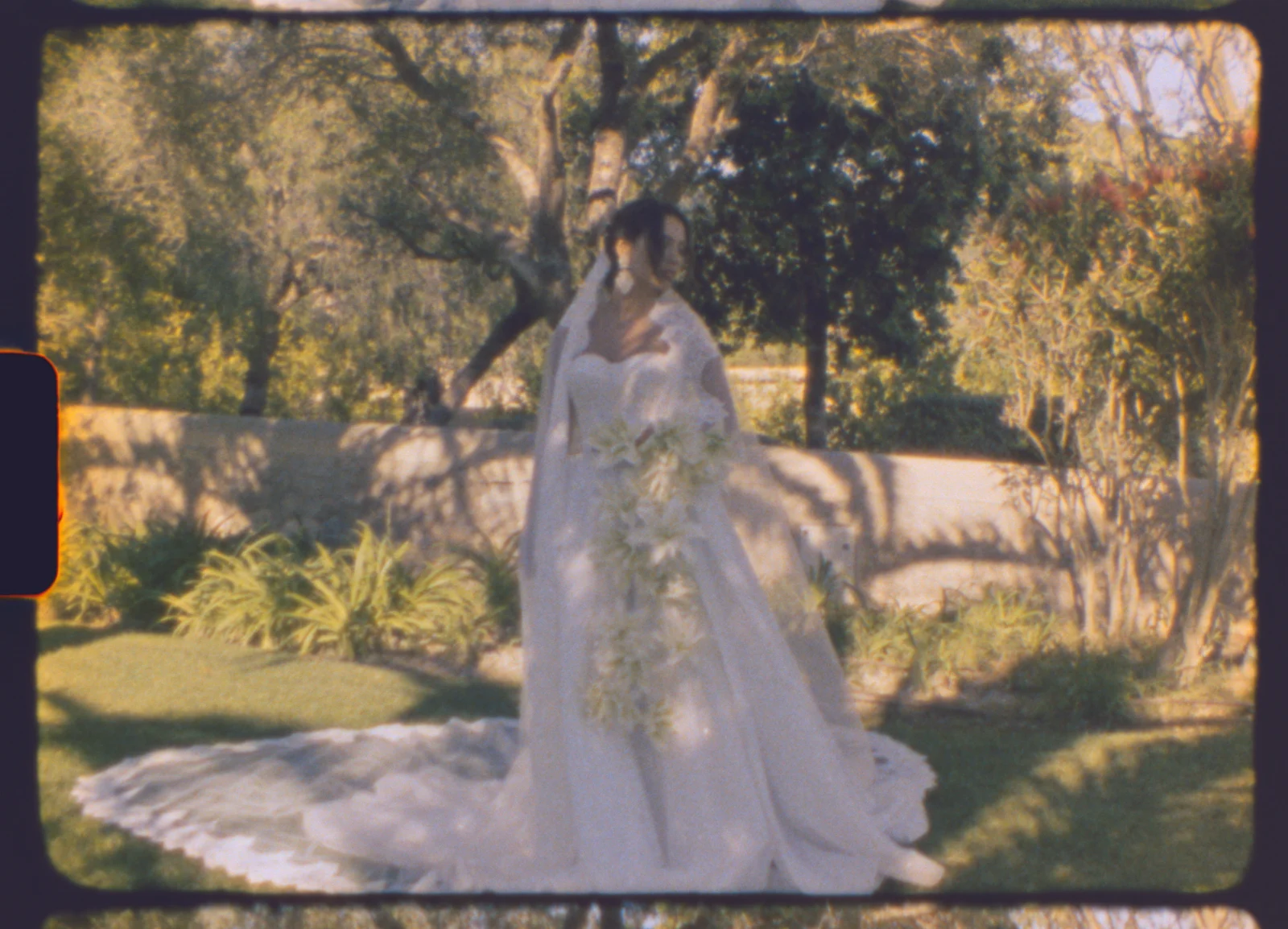Super 8 wedding film still in Mallorca