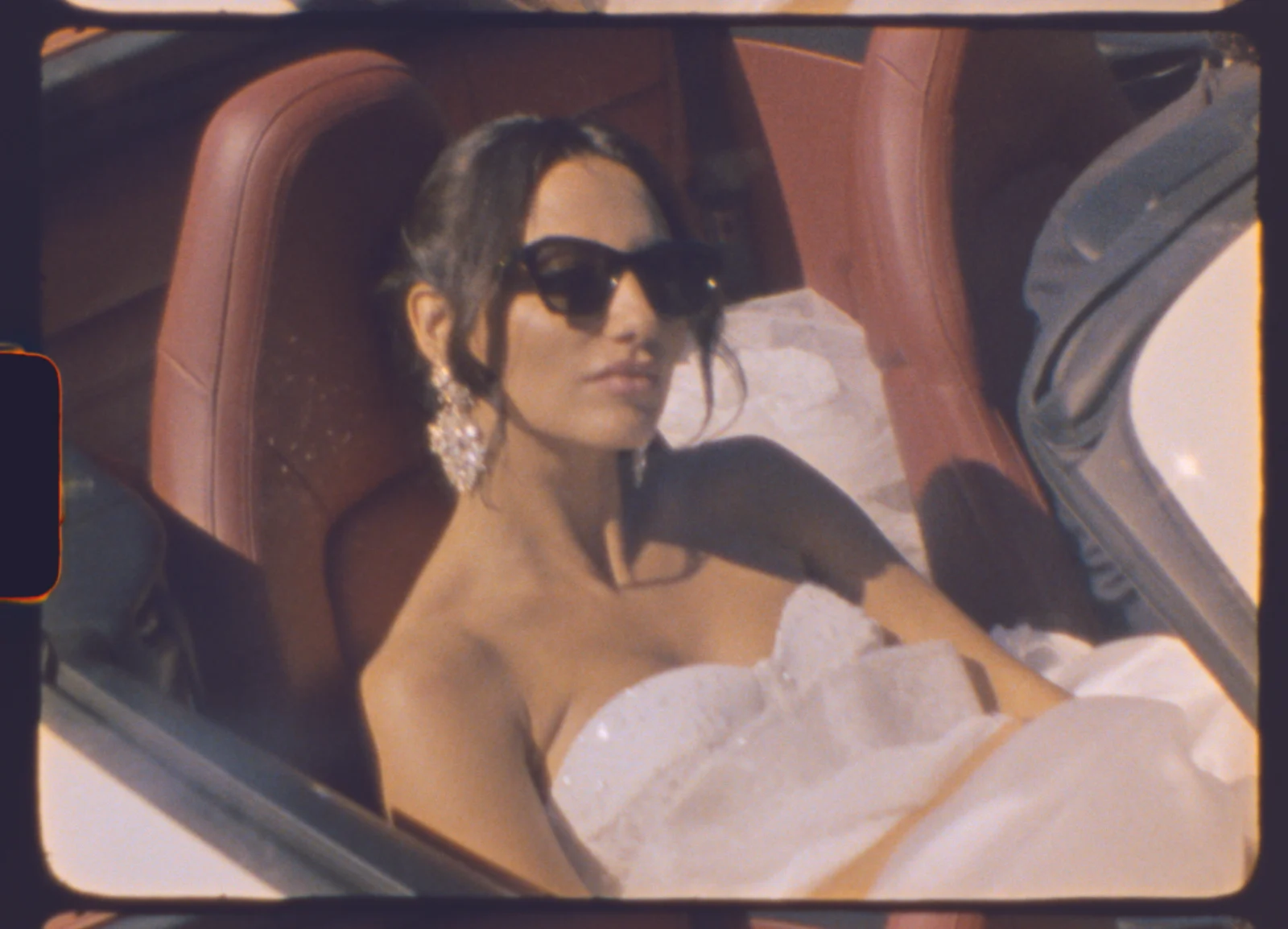 Super 8 wedding film still in Mallorca